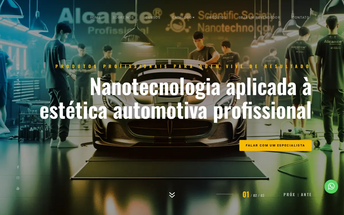 Site de hoje, página inicial